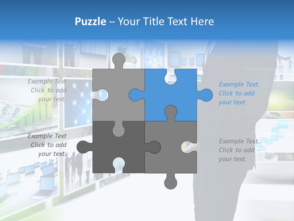 Broadcasting Flat Search PowerPoint Template