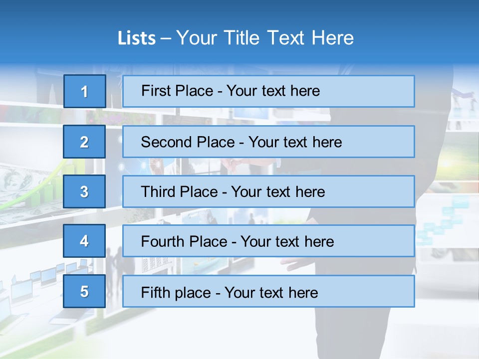 Broadcasting Flat Search PowerPoint Template