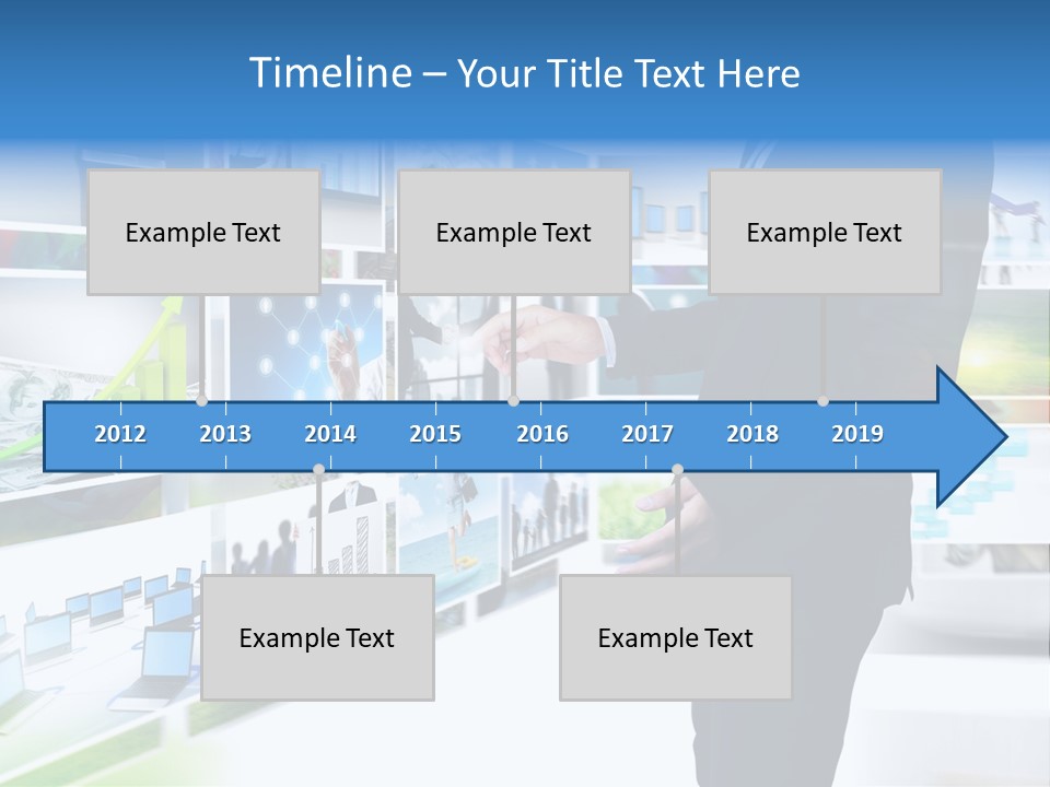 Broadcasting Flat Search PowerPoint Template