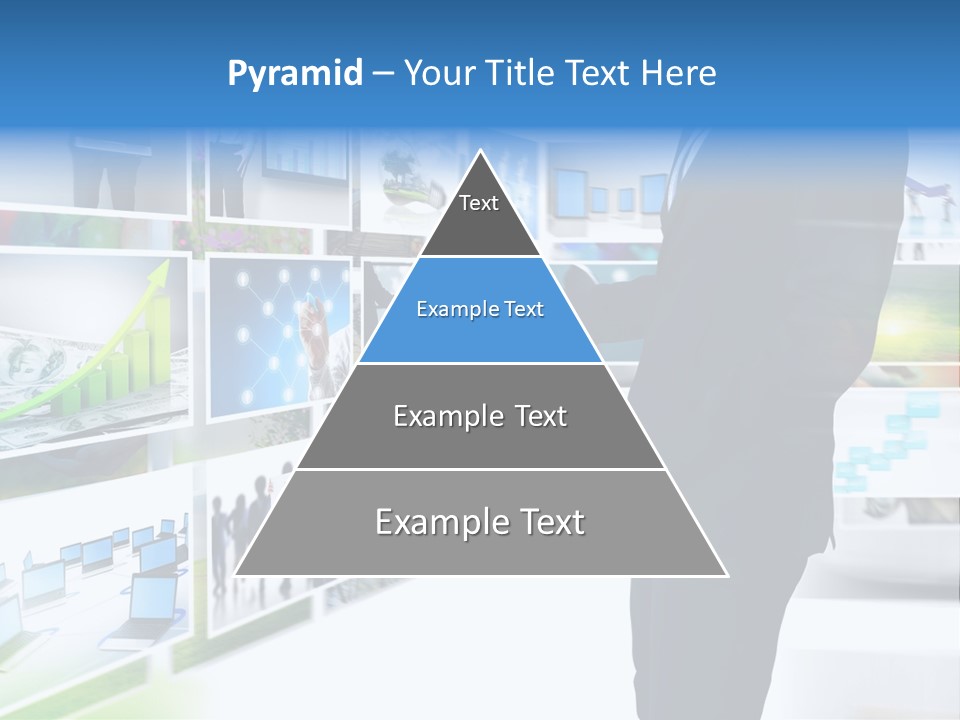 Broadcasting Flat Search PowerPoint Template