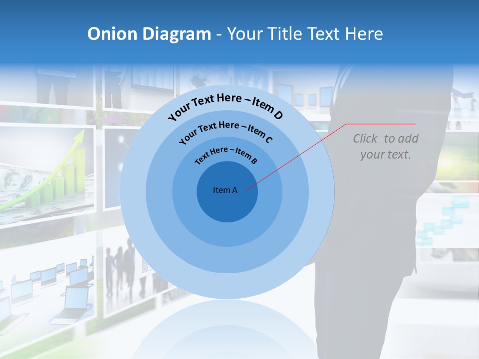 Broadcasting Flat Search PowerPoint Template