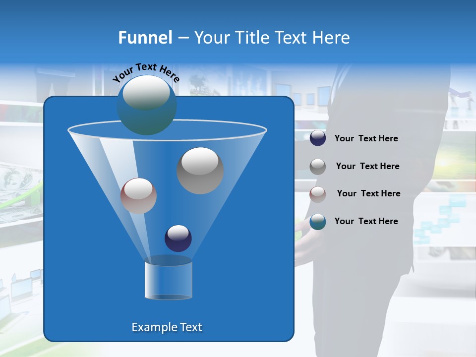 Broadcasting Flat Search PowerPoint Template