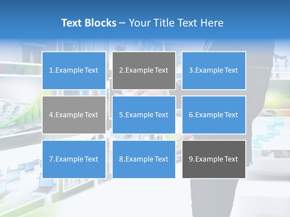 Broadcasting Flat Search PowerPoint Template