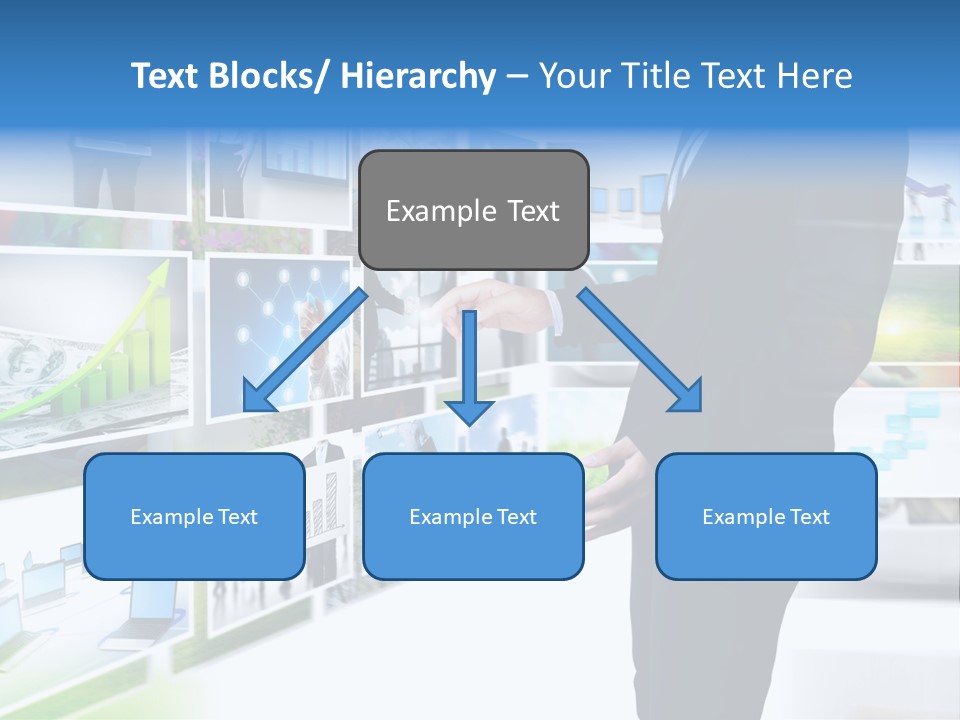 Broadcasting Flat Search PowerPoint Template