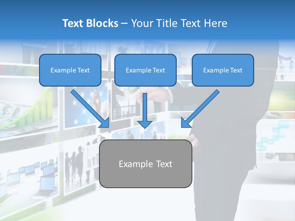Broadcasting Flat Search PowerPoint Template