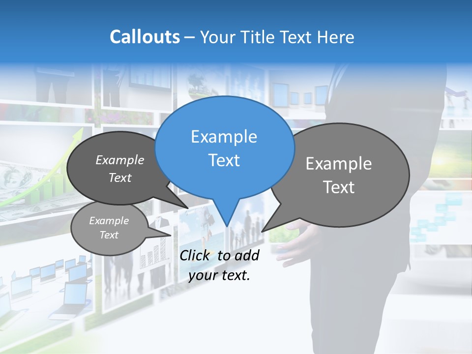 Broadcasting Flat Search PowerPoint Template