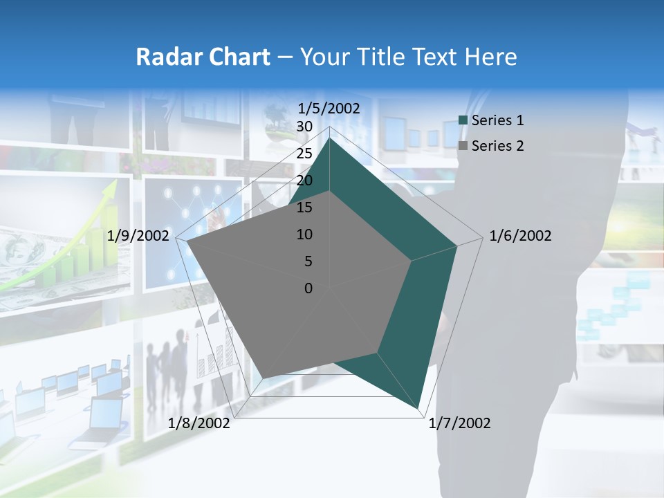 Broadcasting Flat Search PowerPoint Template