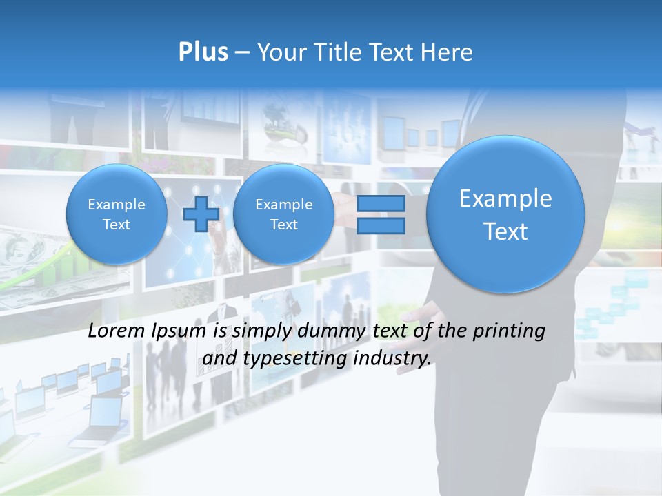 Broadcasting Flat Search PowerPoint Template
