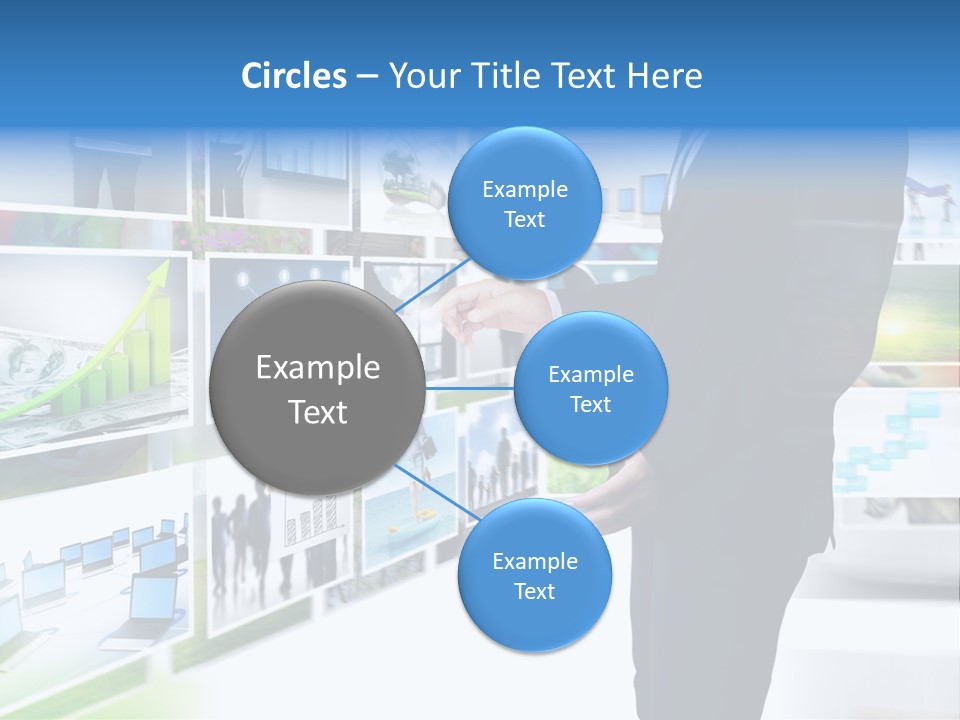 Broadcasting Flat Search PowerPoint Template