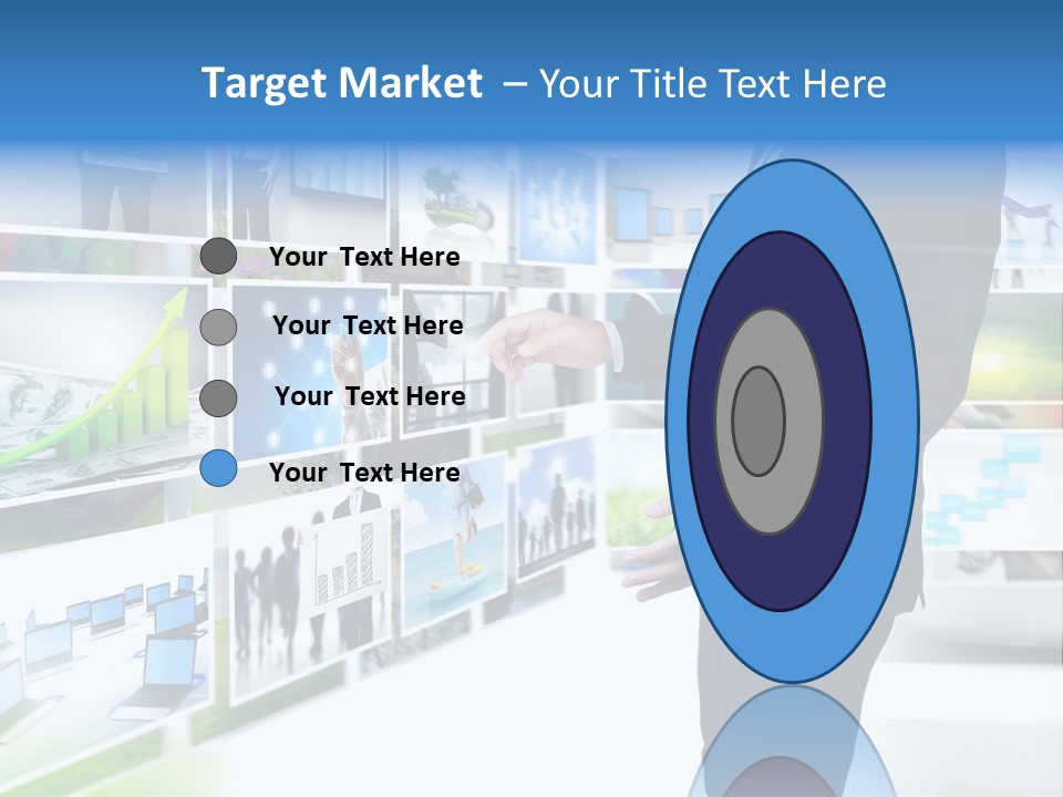 Broadcasting Flat Search PowerPoint Template