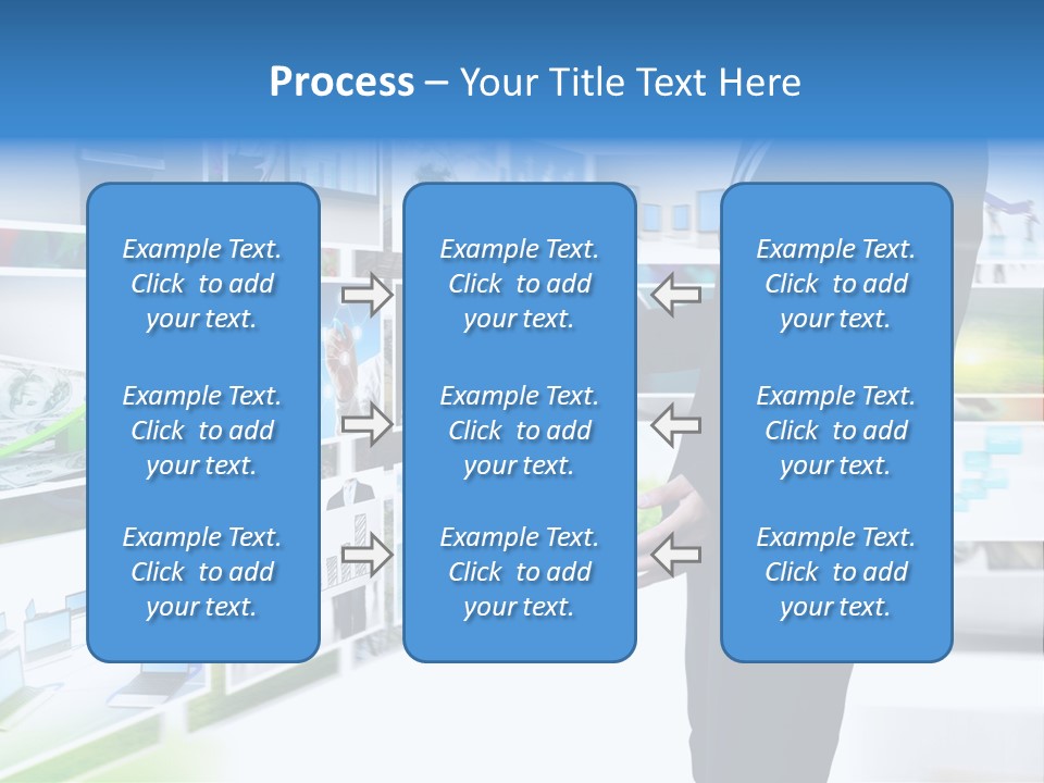 Broadcasting Flat Search PowerPoint Template