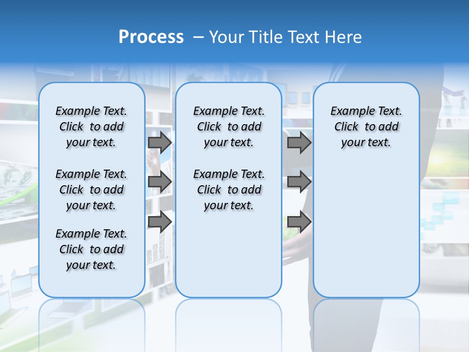 Broadcasting Flat Search PowerPoint Template