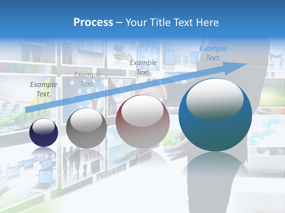 Broadcasting Flat Search PowerPoint Template