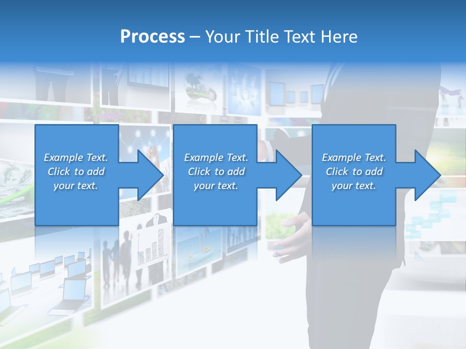 Broadcasting Flat Search PowerPoint Template