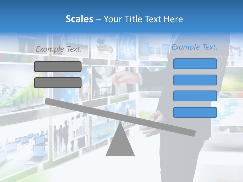 Broadcasting Flat Search PowerPoint Template