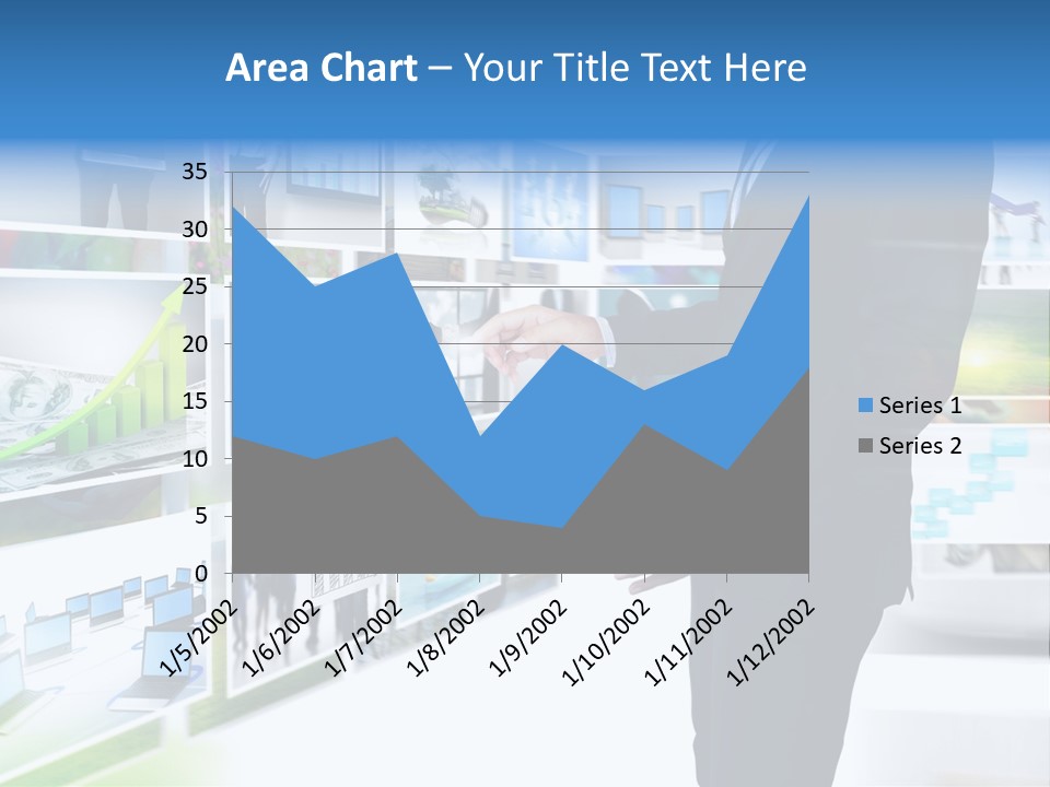 Broadcasting Flat Search PowerPoint Template