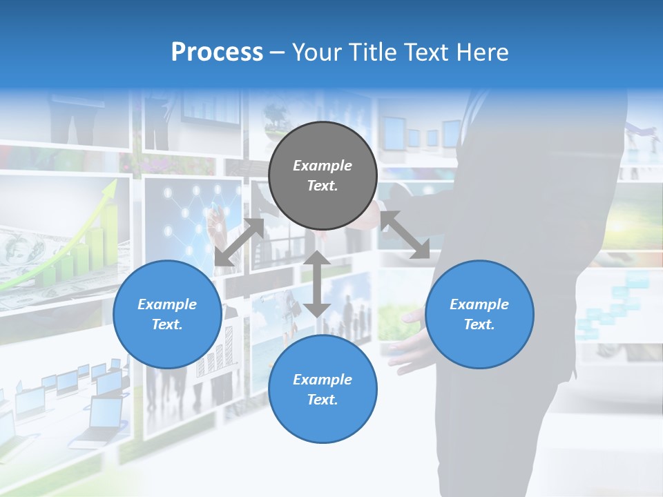 Broadcasting Flat Search PowerPoint Template