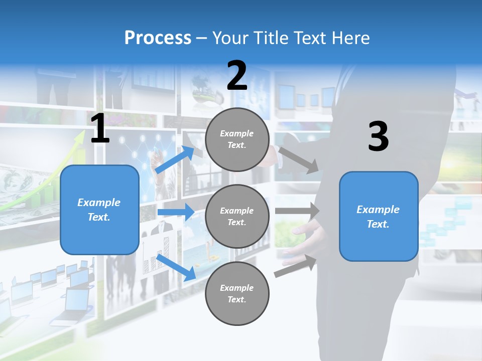 Broadcasting Flat Search PowerPoint Template