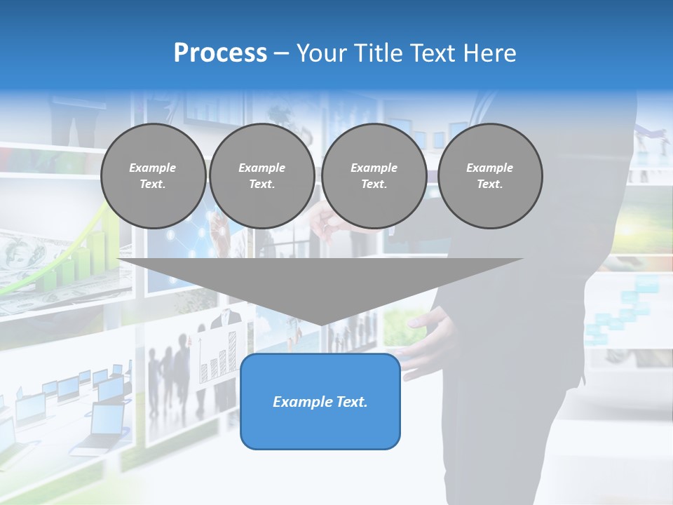 Broadcasting Flat Search PowerPoint Template