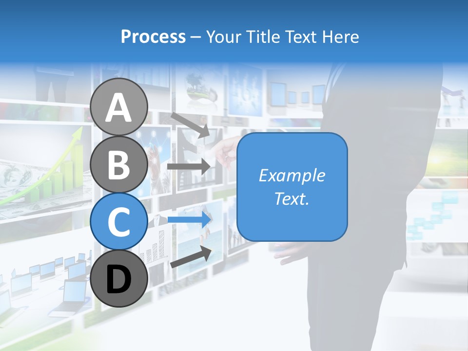 Broadcasting Flat Search PowerPoint Template