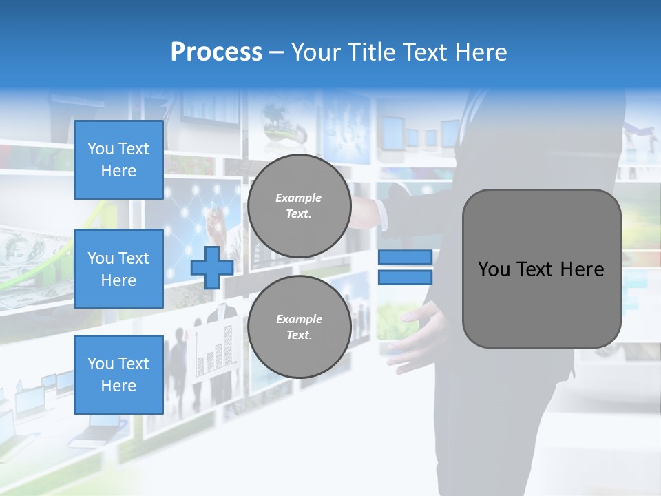 Broadcasting Flat Search PowerPoint Template