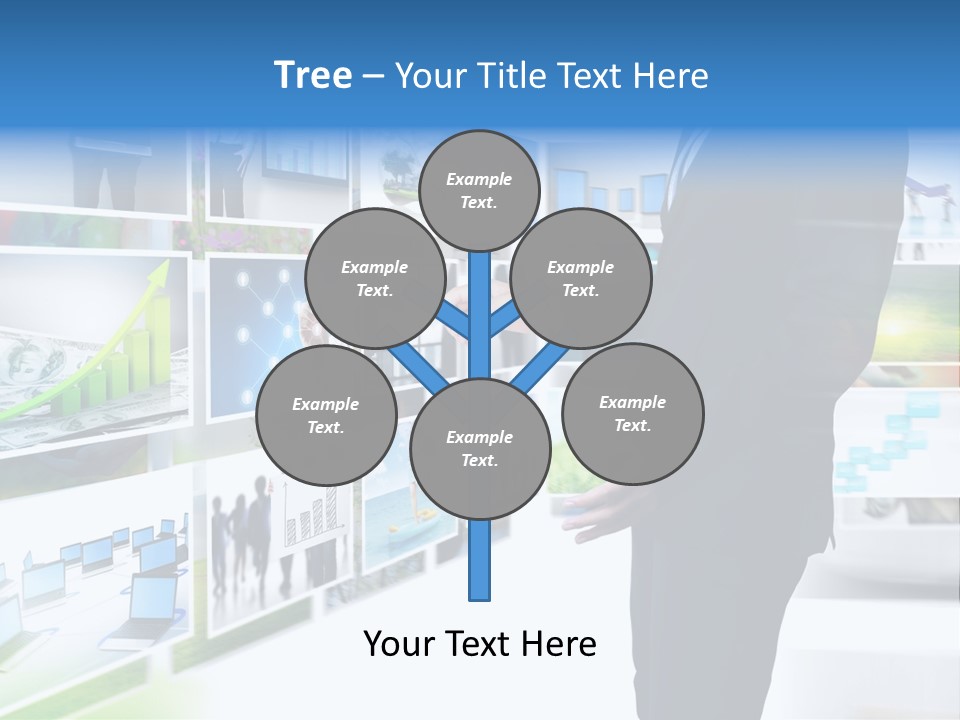 Broadcasting Flat Search PowerPoint Template