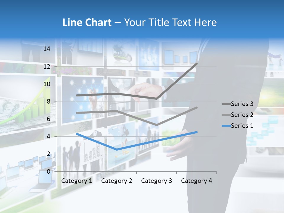 Broadcasting Flat Search PowerPoint Template