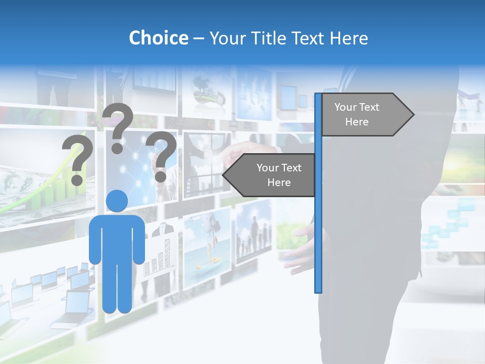 Broadcasting Flat Search PowerPoint Template