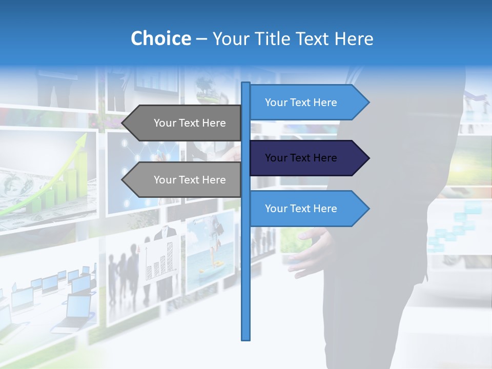 Broadcasting Flat Search PowerPoint Template