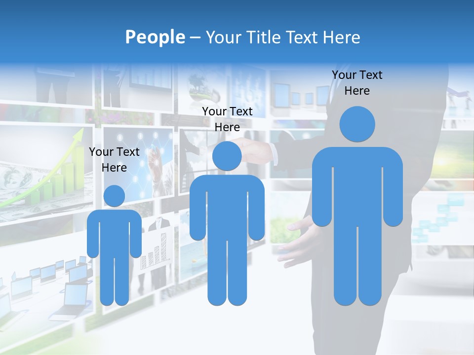 Broadcasting Flat Search PowerPoint Template