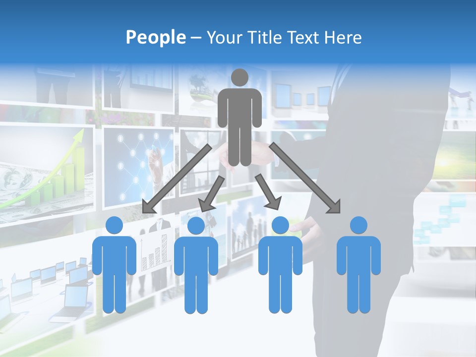 Broadcasting Flat Search PowerPoint Template