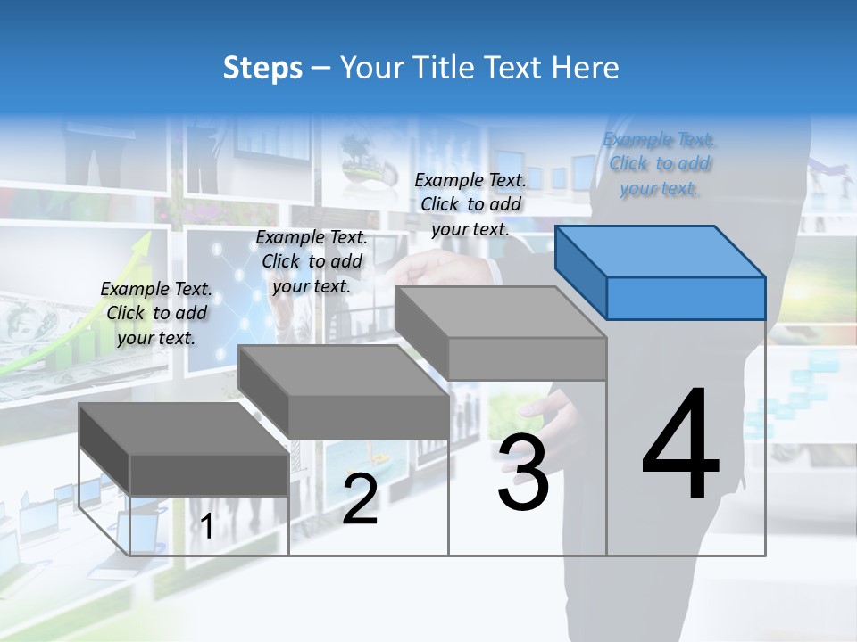 Broadcasting Flat Search PowerPoint Template
