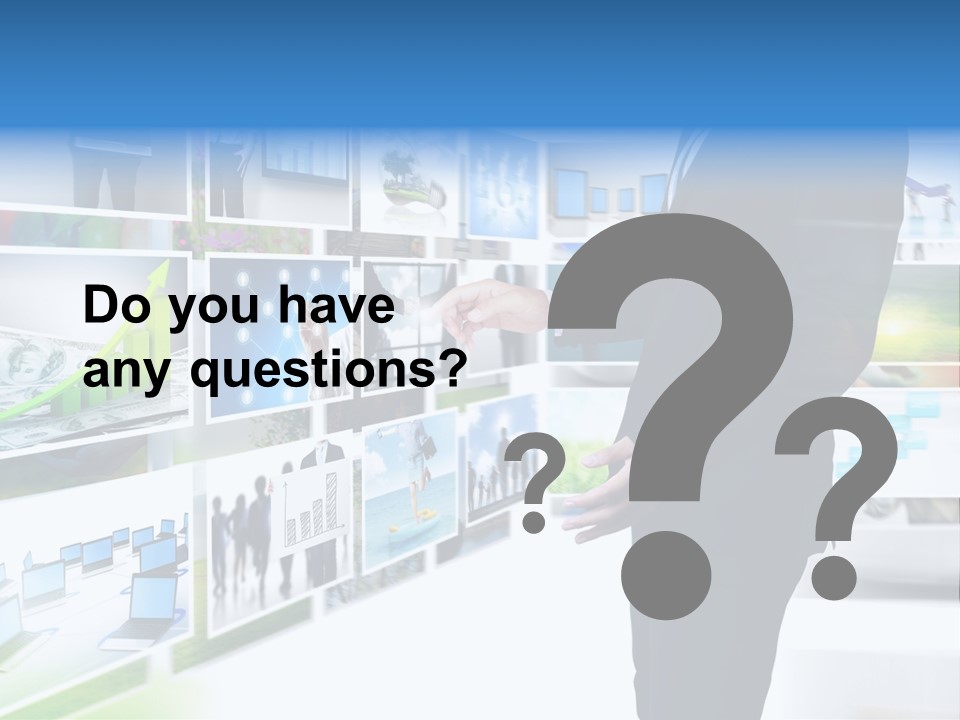 Broadcasting Flat Search PowerPoint Template