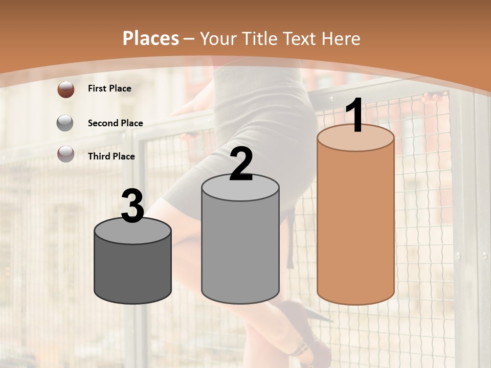 Urban Attractive Skirt PowerPoint Template