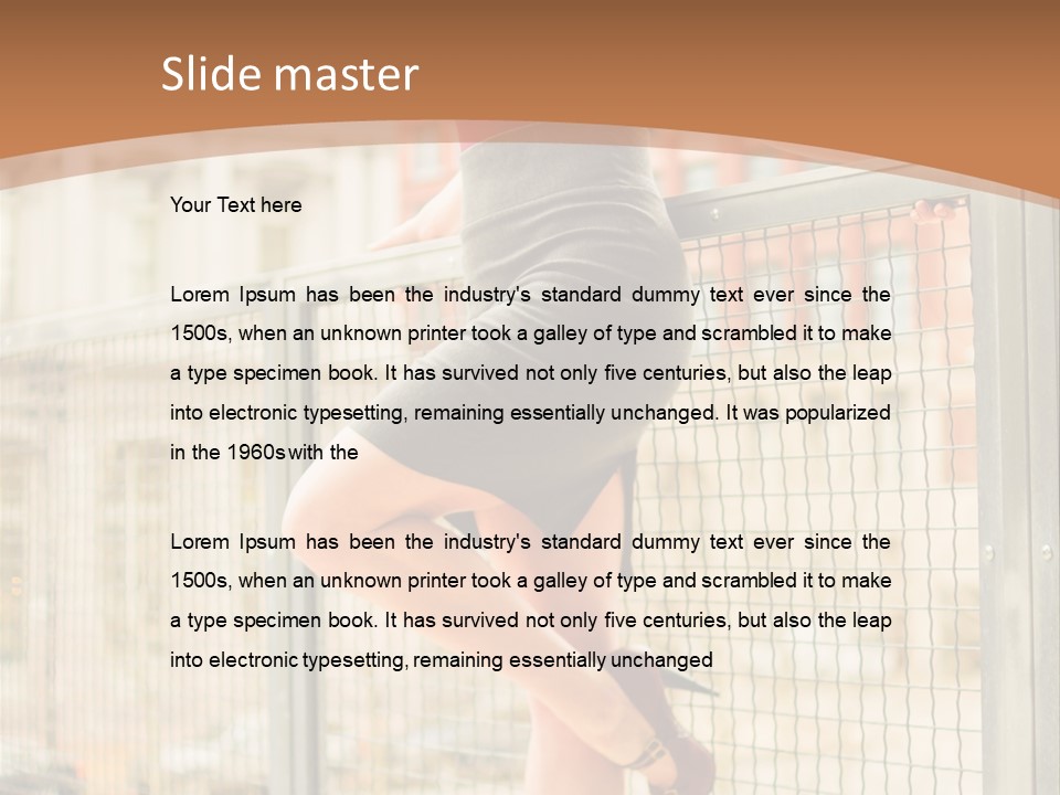 Urban Attractive Skirt PowerPoint Template