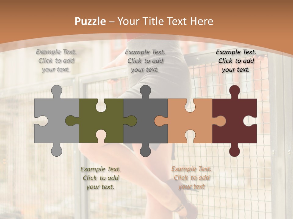 Urban Attractive Skirt PowerPoint Template