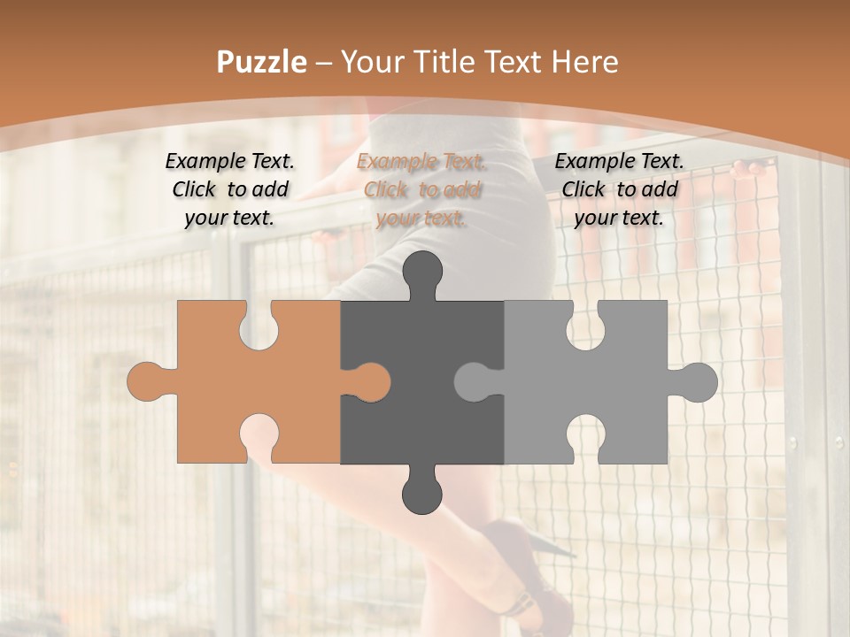 Urban Attractive Skirt PowerPoint Template