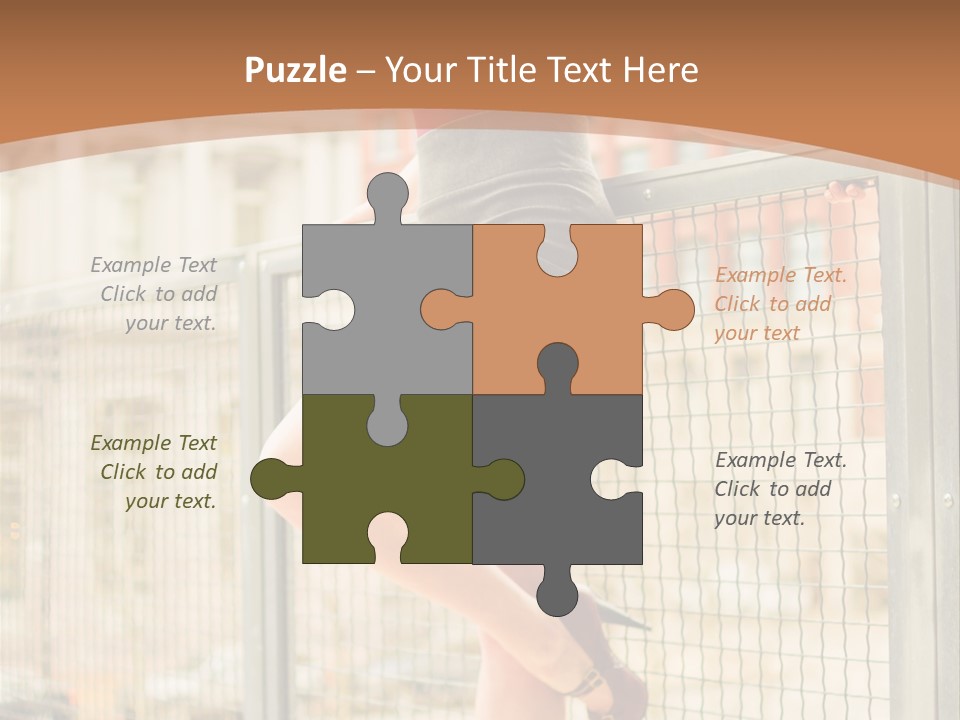 Urban Attractive Skirt PowerPoint Template