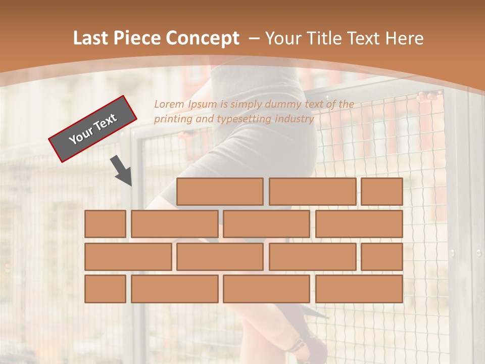 Urban Attractive Skirt PowerPoint Template