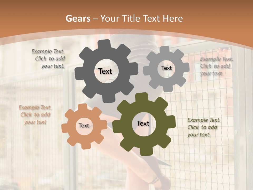 Urban Attractive Skirt PowerPoint Template