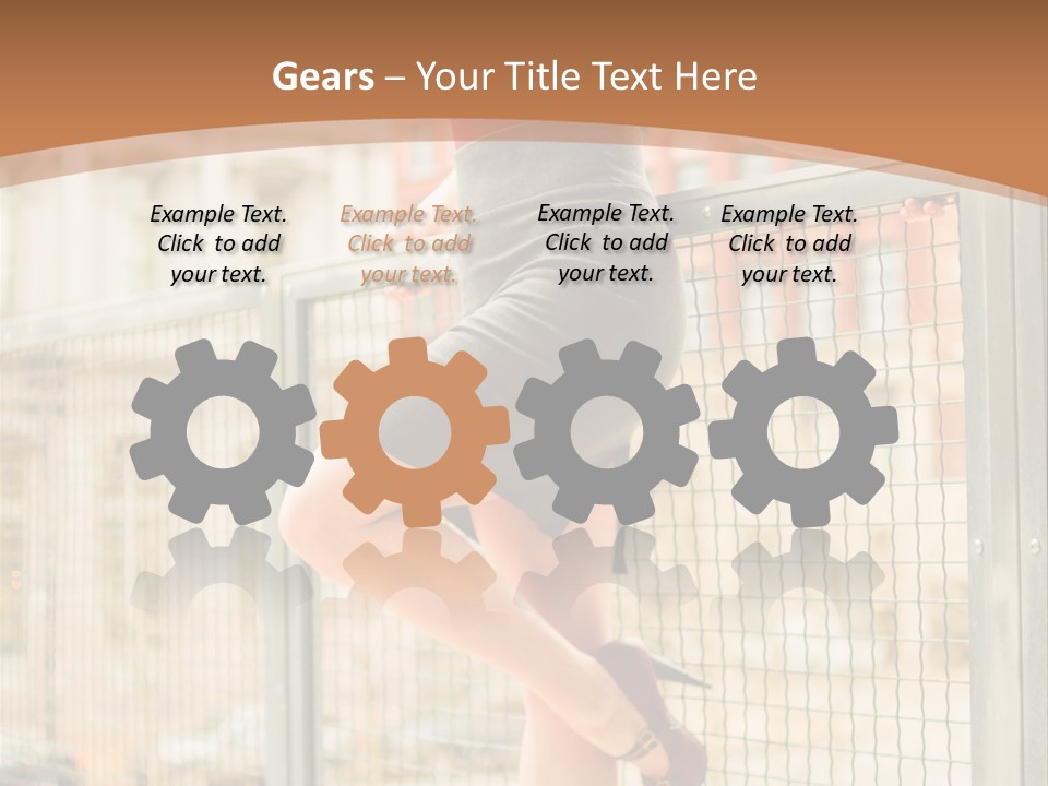 Urban Attractive Skirt PowerPoint Template