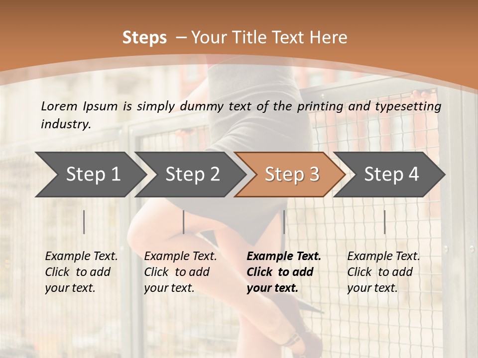 Urban Attractive Skirt PowerPoint Template