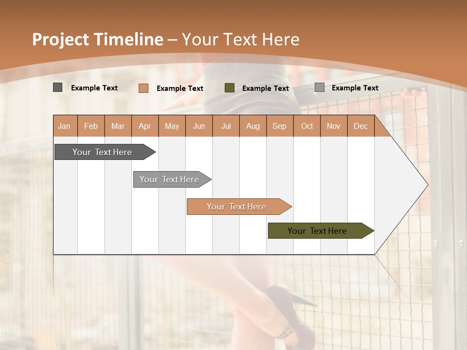 Urban Attractive Skirt PowerPoint Template