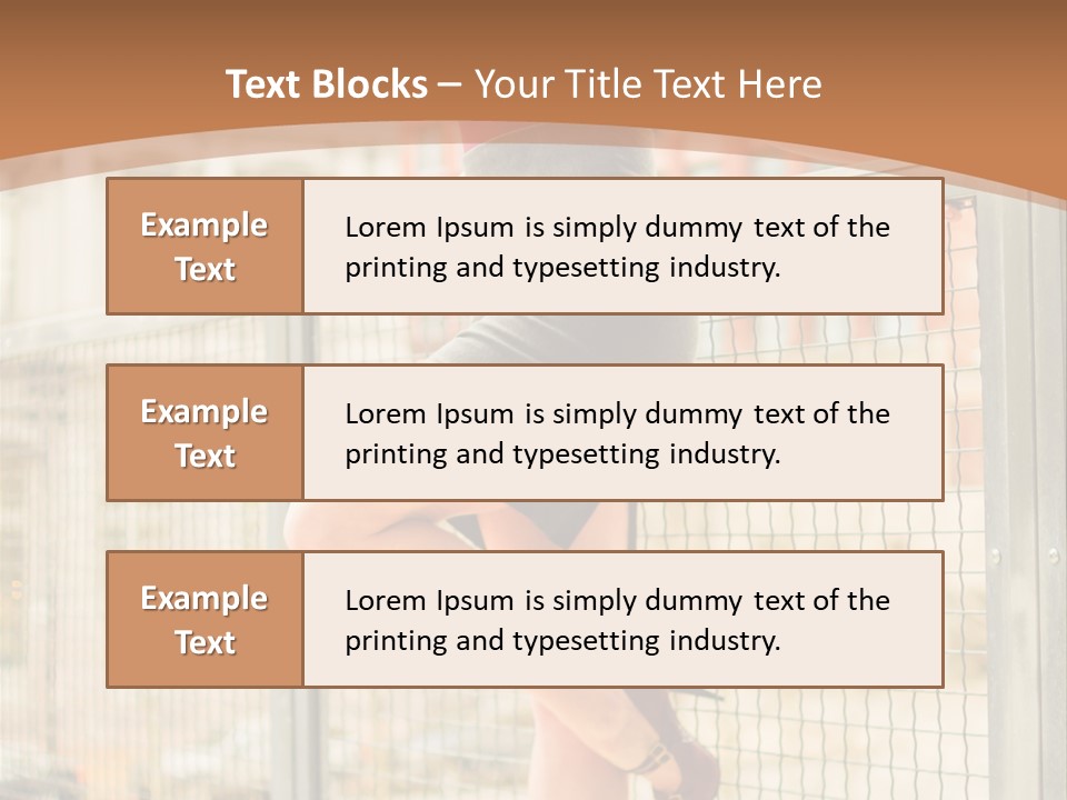 Urban Attractive Skirt PowerPoint Template
