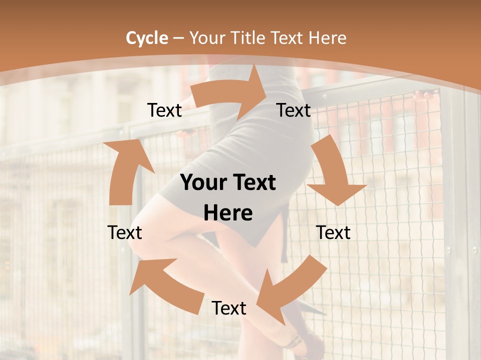 Urban Attractive Skirt PowerPoint Template