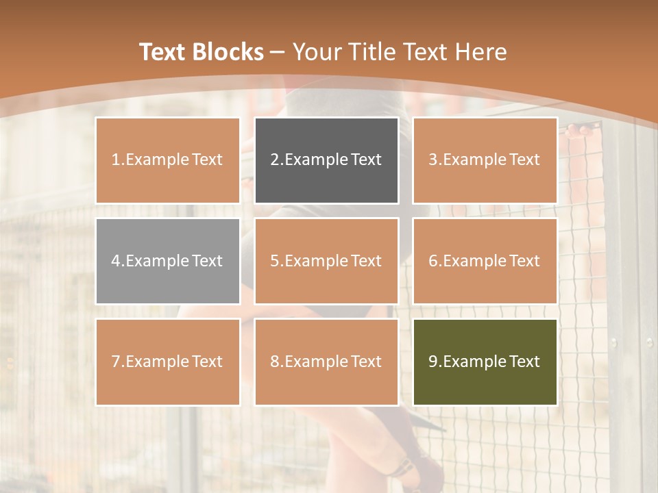 Urban Attractive Skirt PowerPoint Template