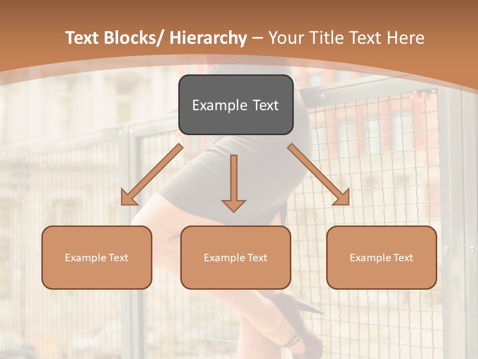 Urban Attractive Skirt PowerPoint Template