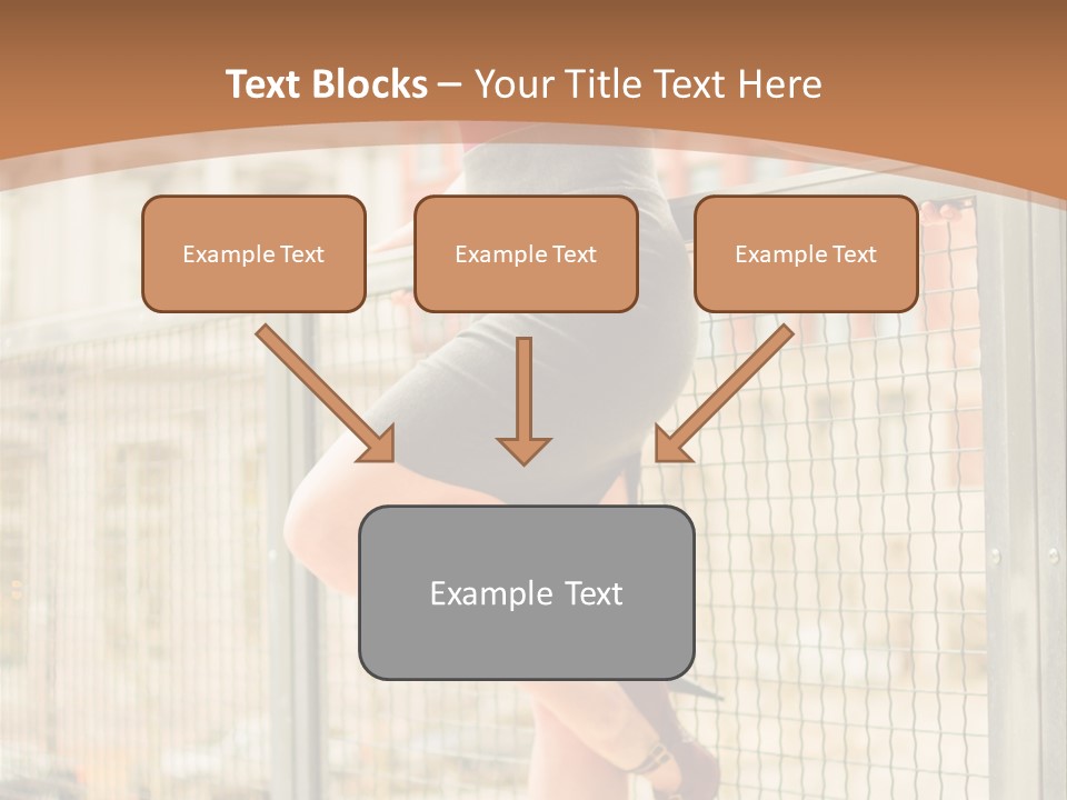 Urban Attractive Skirt PowerPoint Template