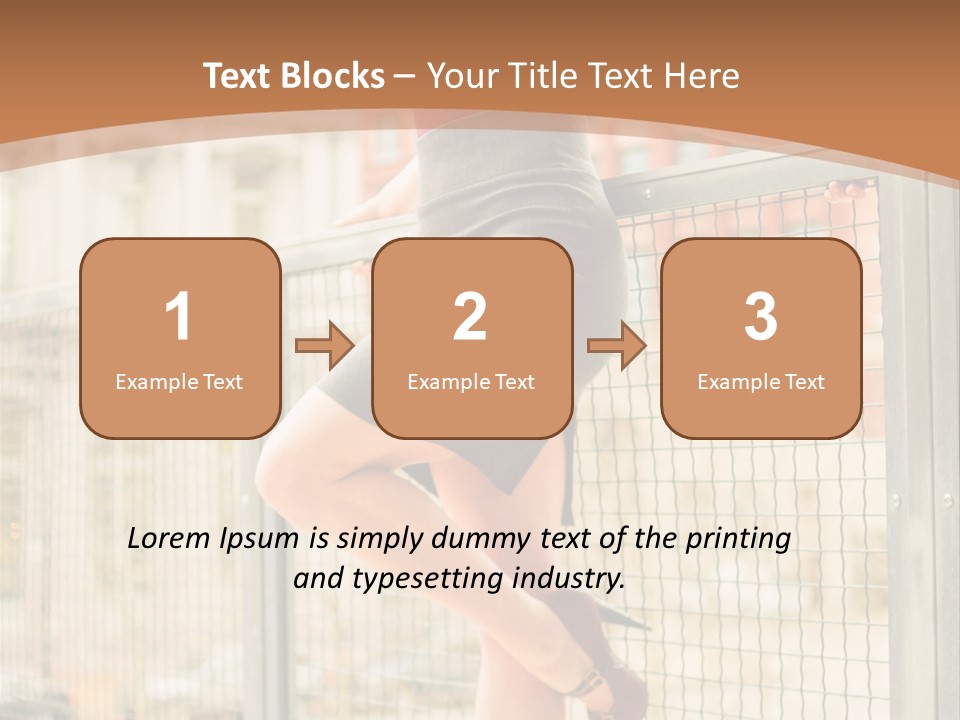 Urban Attractive Skirt PowerPoint Template