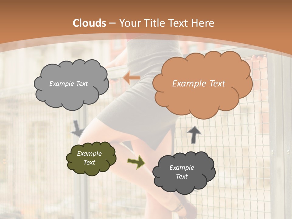 Urban Attractive Skirt PowerPoint Template